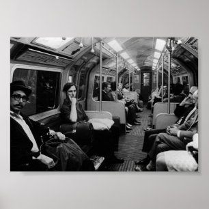 Poster Vintage England London - dentro técnico ferroviá