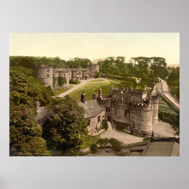 Poster Vintage England, Skipton Castle, Yorkshire (Frente)