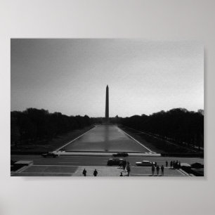 Poster Vintage EUA Washington Monument