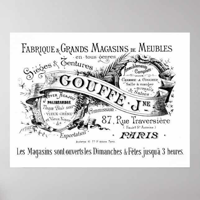 Poster Vintage European Manufaturer Advertisement (Frente)