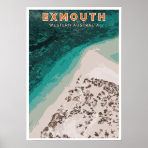 Poster vintage - Exmouth, Austrália Ocidental