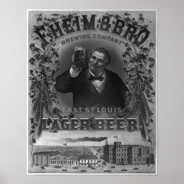 Pôster Vintage F Heim e Brothers Breaking Company Impress (Frente)