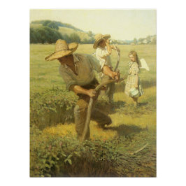 Pôster Vintage Farmers, de volta à Fazenda pelo NC Wyeth