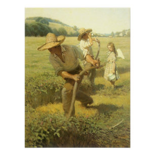 Pôster Vintage Farmers, de volta à Fazenda pelo NC Wyeth