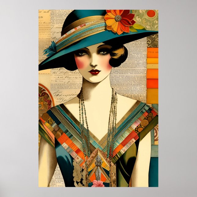 Poster Vintage Fashion Woman (Frente)