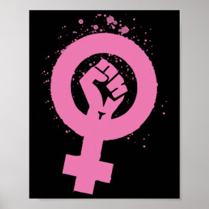 Poster Vintage Feminismo - Símbolo Design