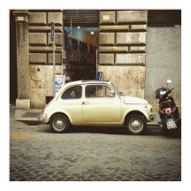 Vintage Fiat Em Roma