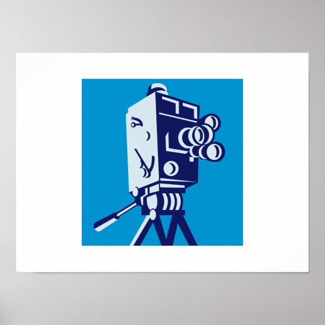 Poster Vintage Film Camera Retro (Frente)
