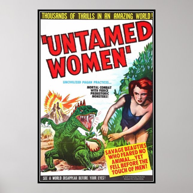 Poster Vintage filme horror - (Frente)