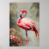 Vintage Flamingo, Rosa Tropical,