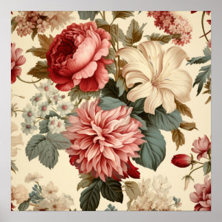 Poster Vintage Floral