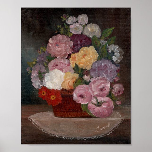 Poster Vintage Floral (Frente)