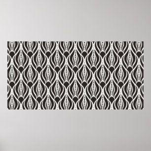 Poster vintage floral damask, padrão uniforme. Elegante