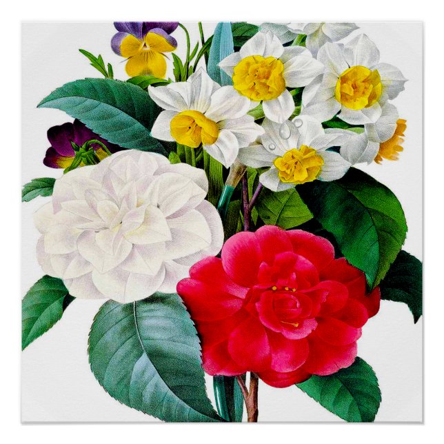 Pôster Vintage Flowers (Frente)