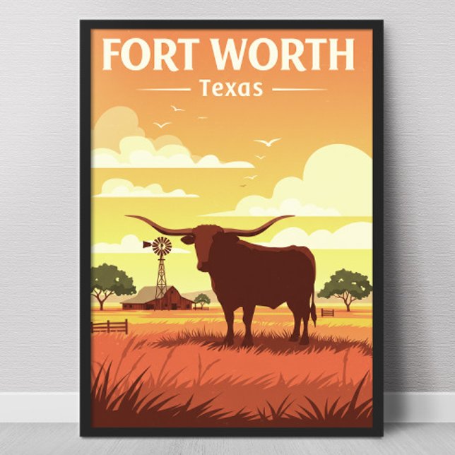 Poster Vintage Fort Worth (Criador carregado)