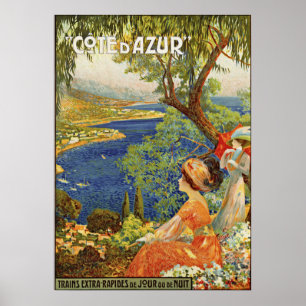 Poster Vintage - França Riviera Cote d'Azur