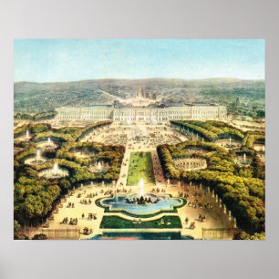 Pôster Vintage France, Palais de Versalhes