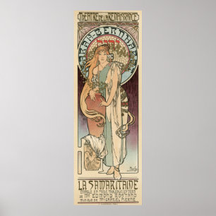 Poster vintage francês do anúncio do teatro