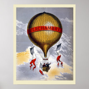 Poster Vintage - Francês Henri Lachambre Balão