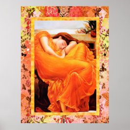Poster Vintage Frederick Leighton - Flaming June