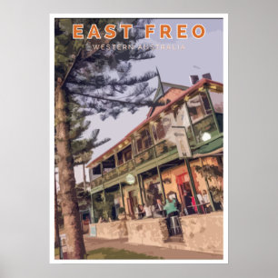 Poster vintage - Fremantle, Austrália Ocidental