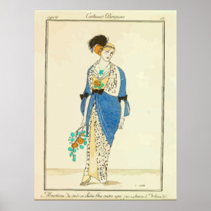 Poster Vintage French Dress Ad