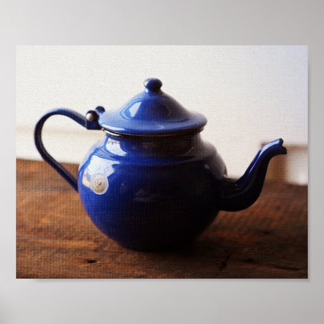Poster Vintage French Teapot Print (Frente)