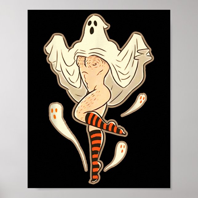 Poster Vintage Funny Gay Halloween (Frente)