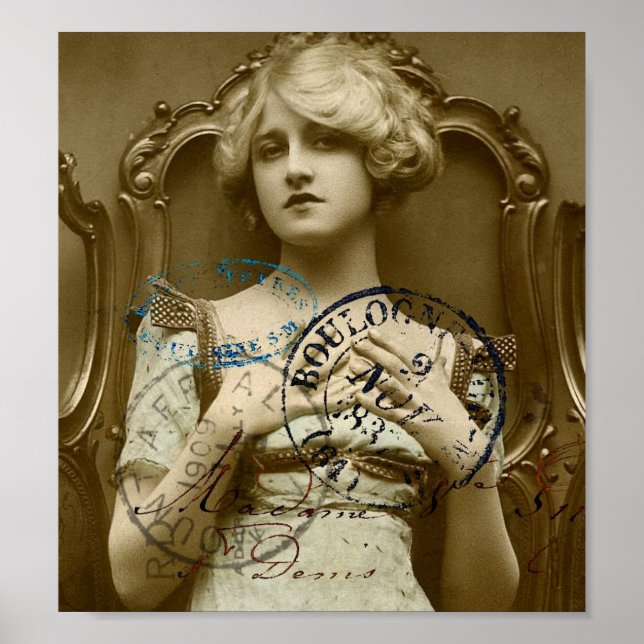 Pôster Vintage Gal (Frente)