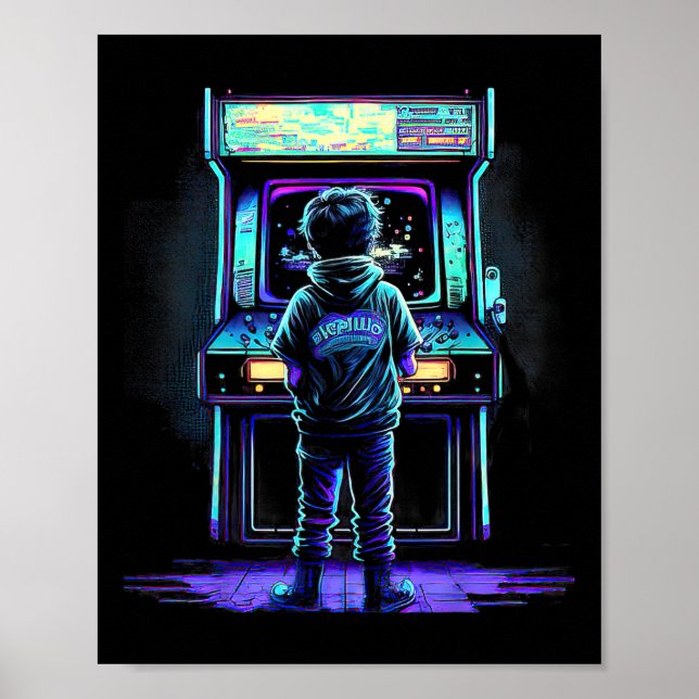Poster Vintage Game Retro Arcade 3 (Frente)