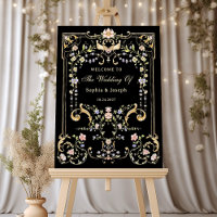 Vintage Garden Black Colorful Casamento Luxe Bem-V