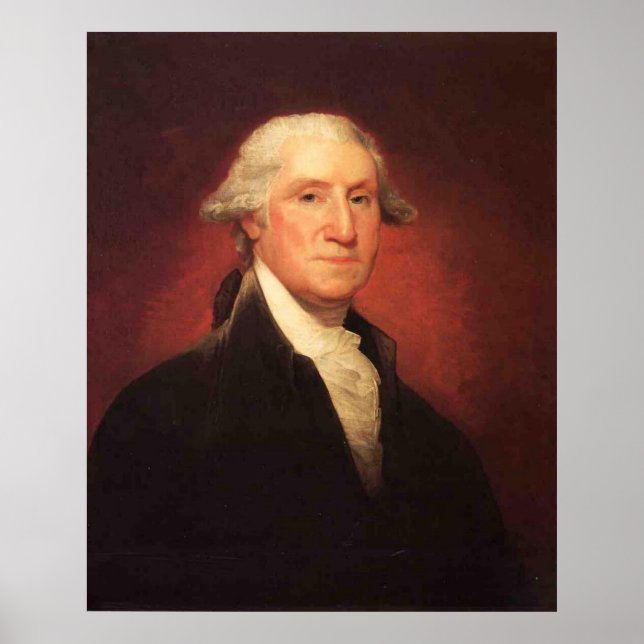 Pôster Vintage George Washington Retrait Painting (Frente)