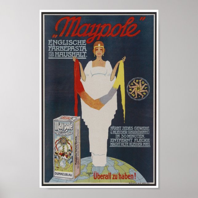 Poster Vintage German Pasta Advertisement (Frente)