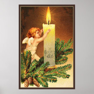 Poster Vintage, Glaedeliging, 1906 Cartaz norueguês