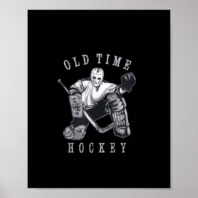 Poster Vintage Goalie Vintage Hockey (Frente)