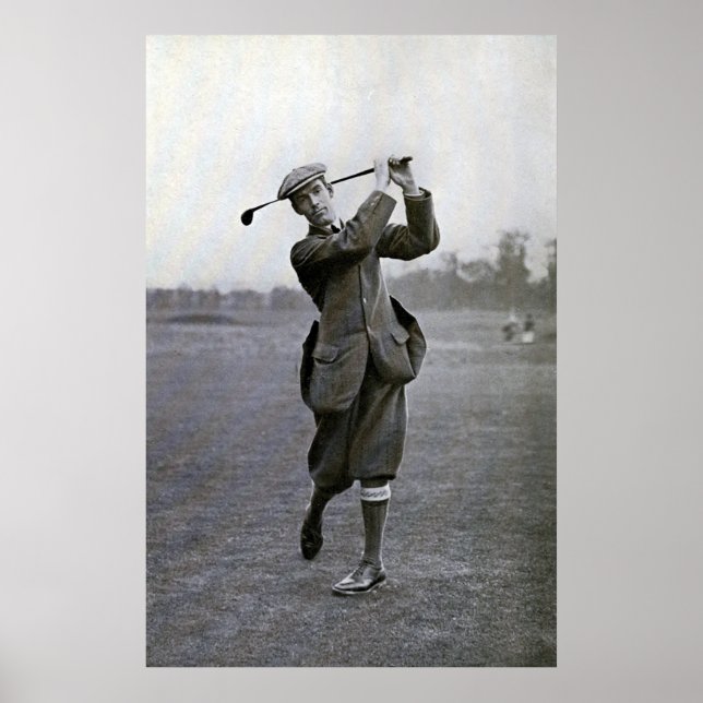 Poster Vintage Golfer: George Duncan (Frente)
