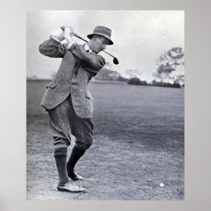 Pôster Vintage Golfer: Harry Vardon