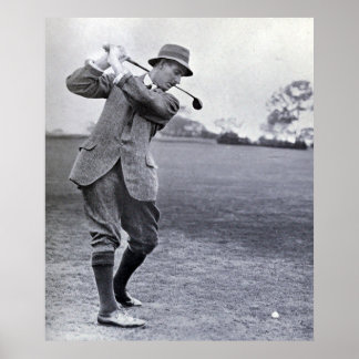 Pôster Vintage Golfer: Harry Vardon