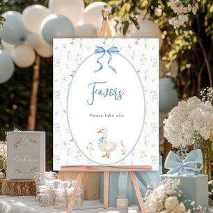 Poster Vintage Goose Baby Boy Chá favorece Mesa
