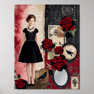 Poster Vintage Gothic Elegant Whimsical