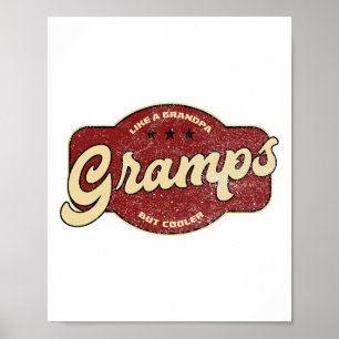 Poster Vintage Grampos Como Vovô, Mas Mais Fresco