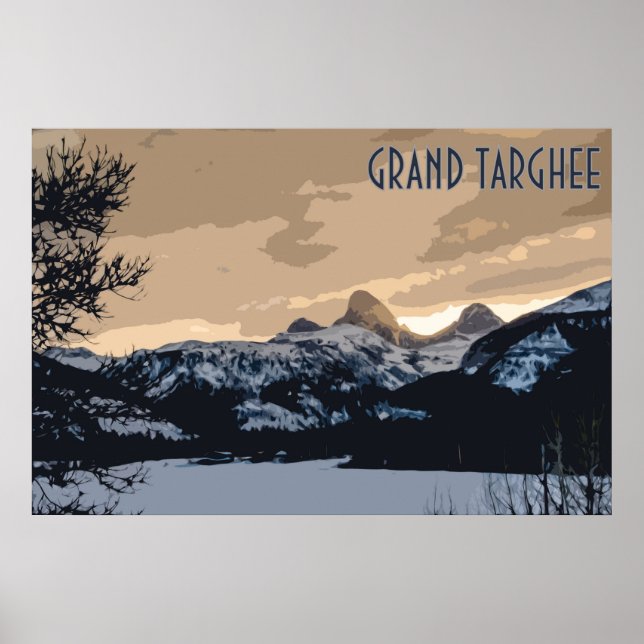 Poster vintage Grand Targhee (Frente)