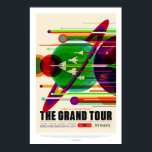 Pôster Vintage Grand Tour Solar System Viagem<br><div class="desc">Um poster de estilo vintage de um passeio pelo Sistema Solar.</div>