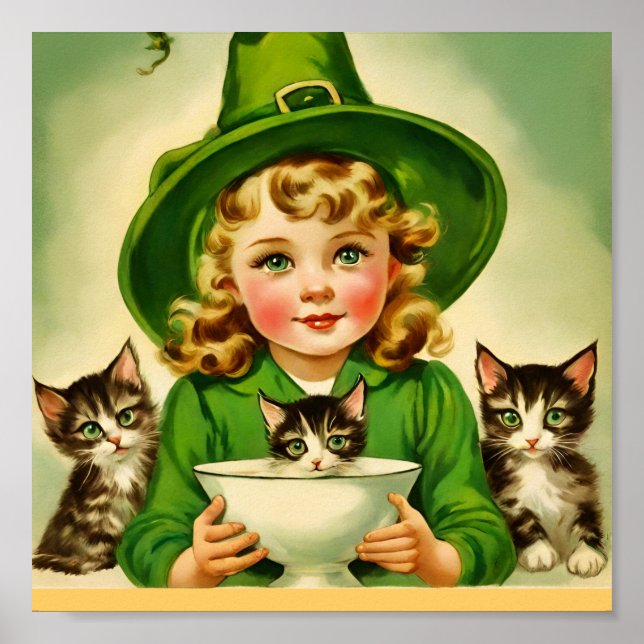 Poster vintage Halloween cutie no9 (Frente)