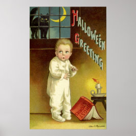 Pôster Vintage Halloween de Ellen Clapsaddle, história do