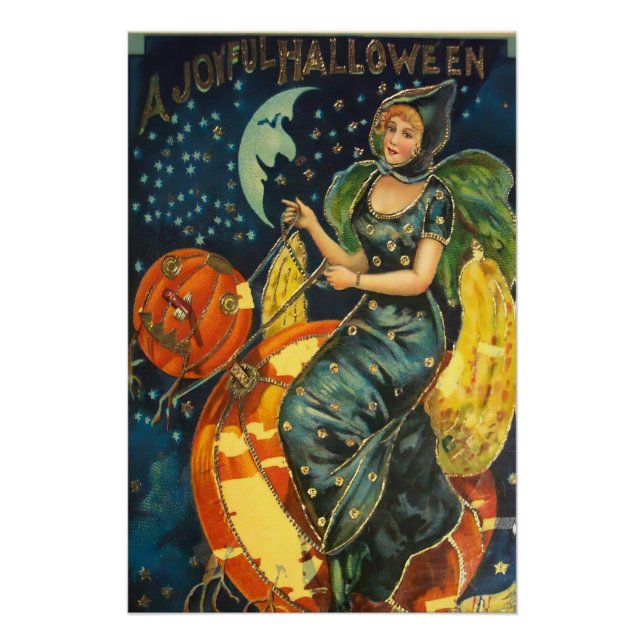 Pôster Vintage Halloween Poster (Frente)