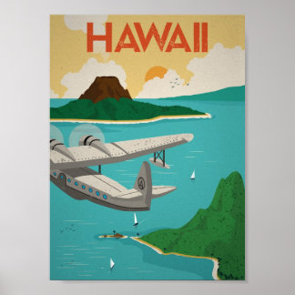 Poster vintage Hawaii