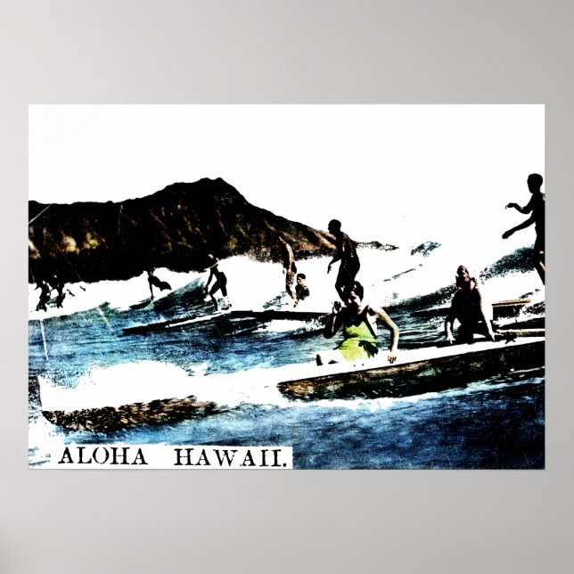 Poster Vintage Hawaii (Frente)