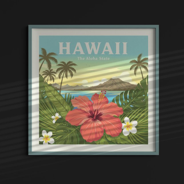 Poster Vintage Hawaii (Criador carregado)