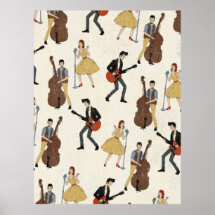 Poster Vintage Hillbill Rockers